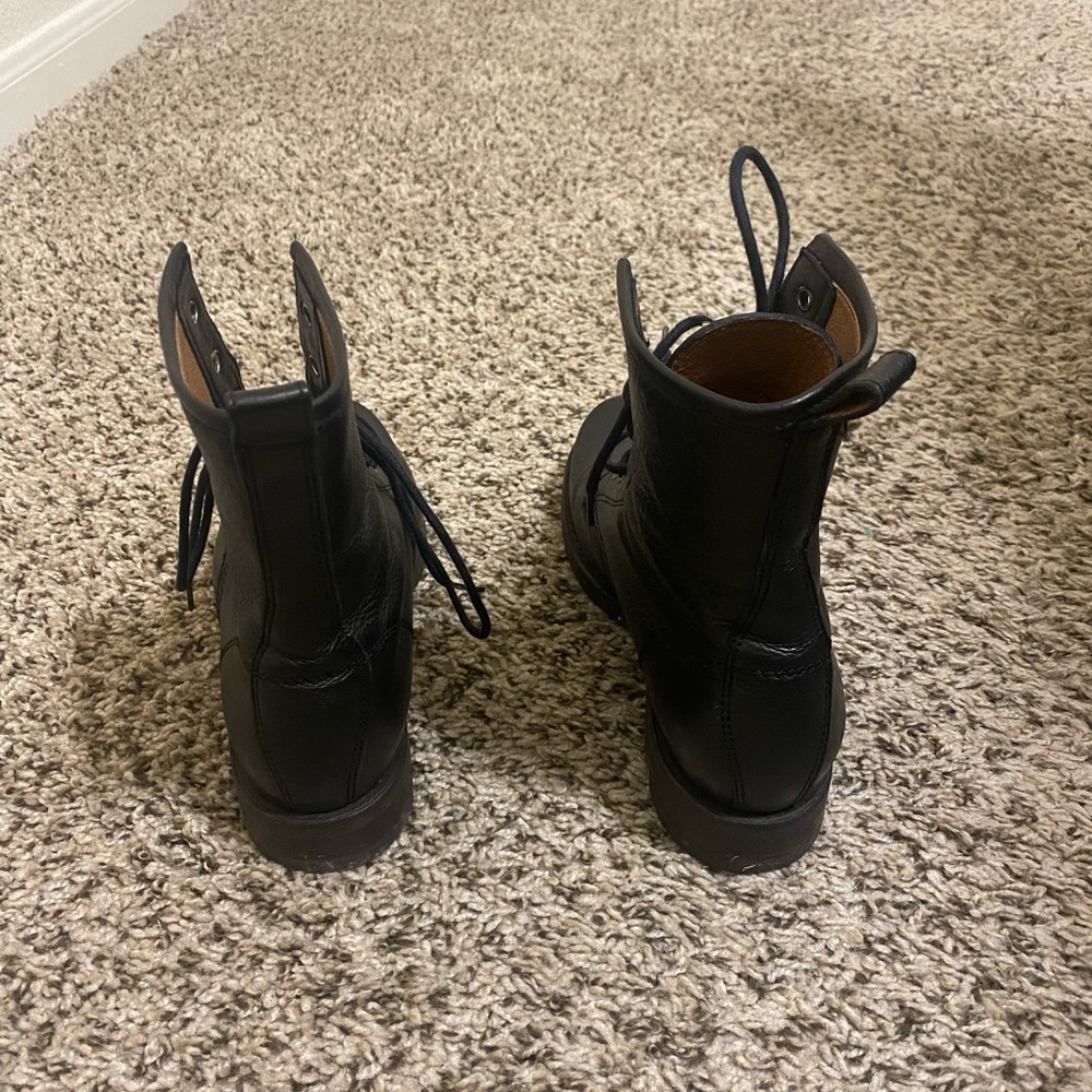 Frye Veronica Combat Boots Size 7.5 - Picture 4 of 5